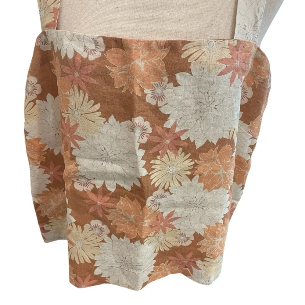 Faherty Summer Sands Linen Tank in WARM JICARO ISLAND